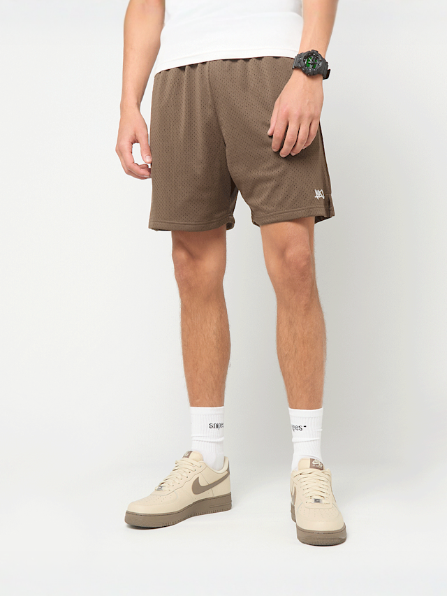 K1X, Tag Logo Mesh Shorts, brown, Image 1 of 5