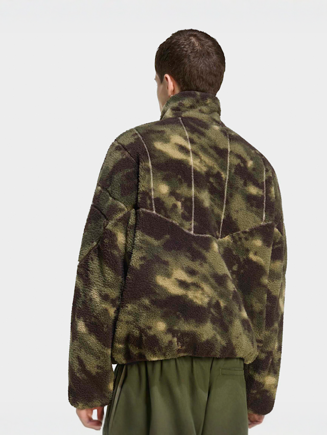 adidas Originals, Camo Polarfleece Track Top, camouflage, Image 2 of 5