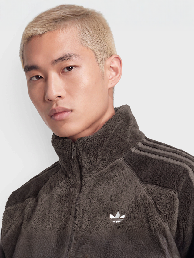 adidas Originals, Winter Fleece Jacket, brown, Image 3 of 4