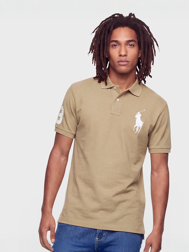 Polo Ralph Lauren, Knit Polo, beige, Image 1 of 4