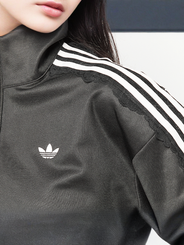 adidas Originals, Lace Oversized Tracktop, black, Image 3 of 6