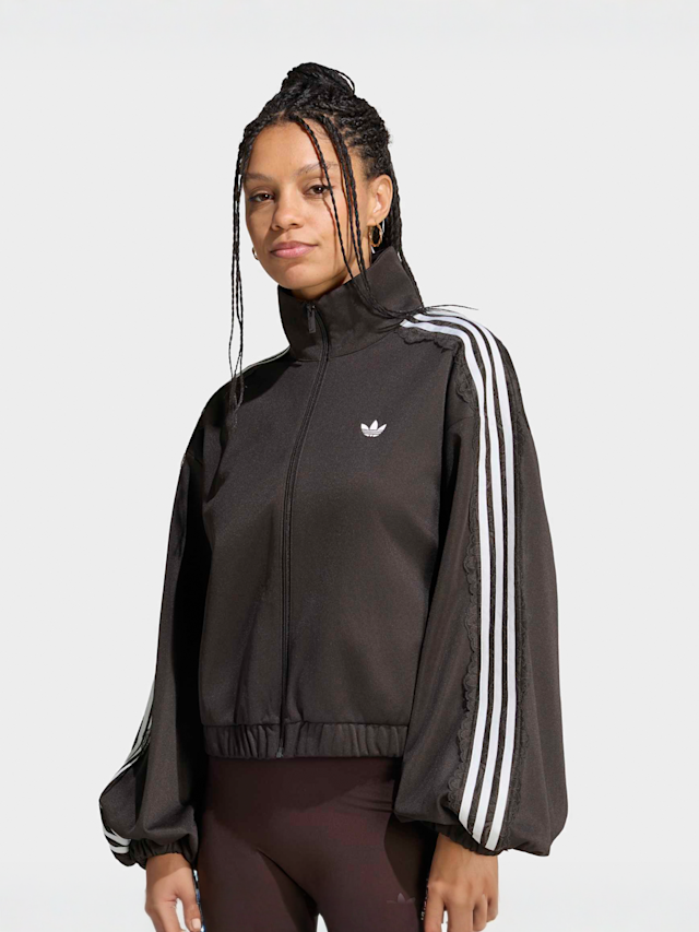 adidas Originals, Lace Oversized Archive Track Top, brown, Image 1 of 5