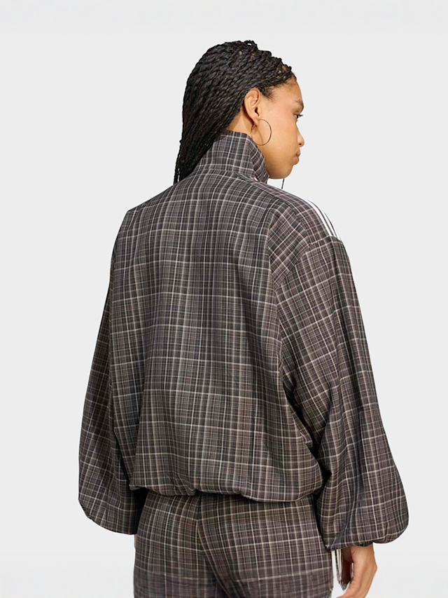 adidas Originals, Blousy Check Track Top, brown, Image 2 of 4