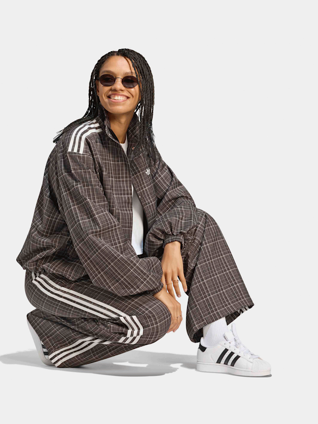 adidas Originals, Loose Check Trackpant, brown, Image 5 of 5