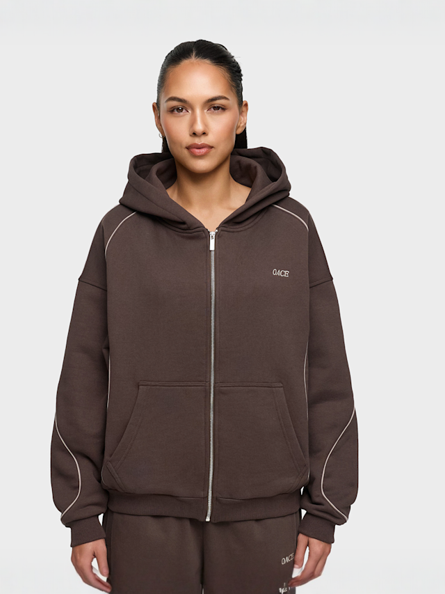 OACE, Lined Zip Jacket, brown, Image 1 of 6