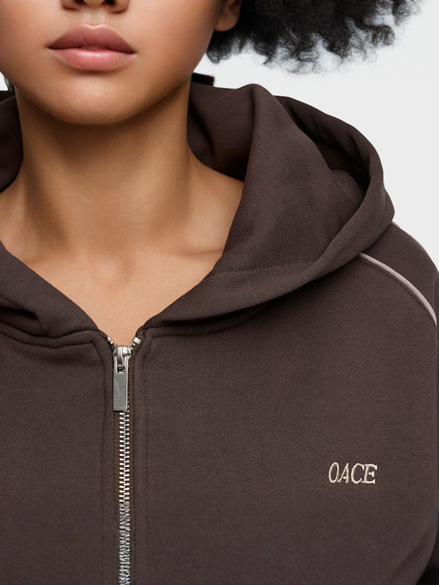 OACE, Lined Zip Jacket, brown, Image 4 of 6