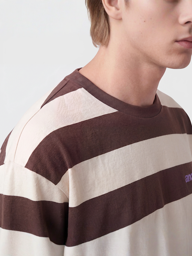 Another Cotton Lab, Another Stripe Rave Longsleeve, brown, Image 3 of 4