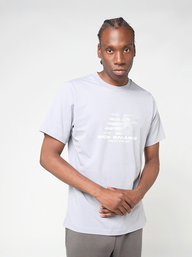 New Balance, Running Lines T-Shirt, blue, Image 1 of 4