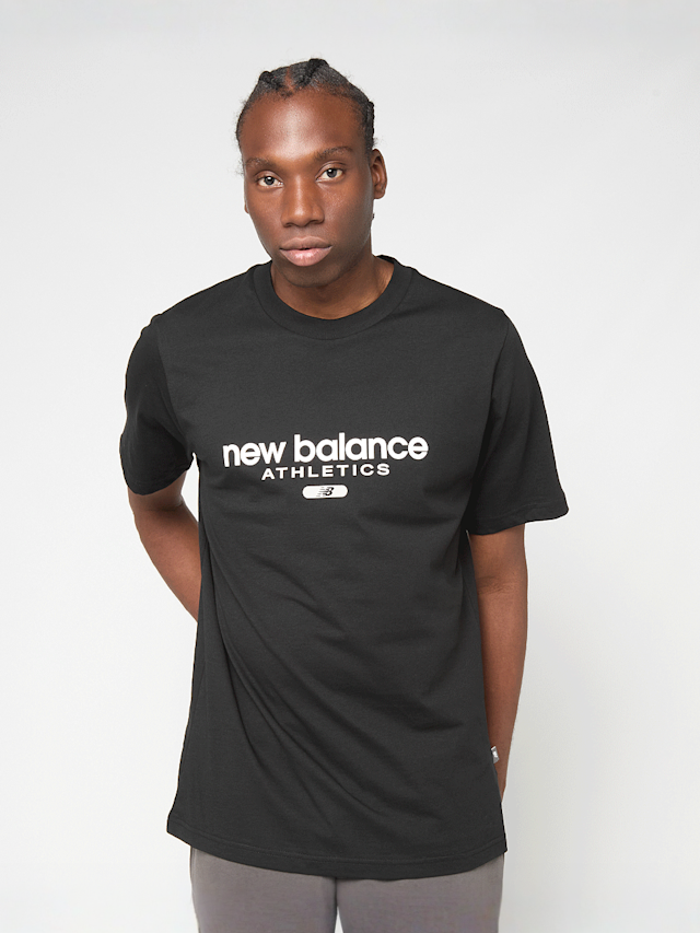 New Balance, Athletics Stack T-Shirt, black, Image 1 of 4
