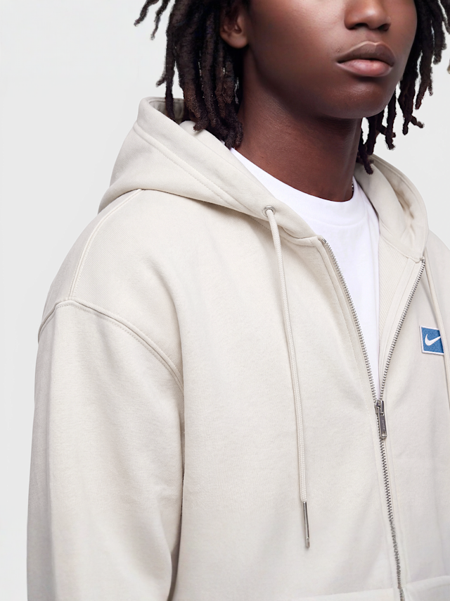 Nike  , Sportswear Sport Fleece Graphic Full-Zip Hoodie, beige, Image 3 of 4