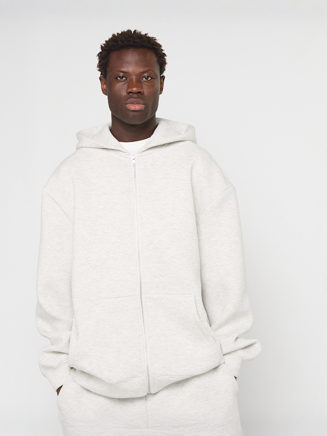 Urban Classics, Heavy Scuba Zip Hoody, grey, Image 1 of 4