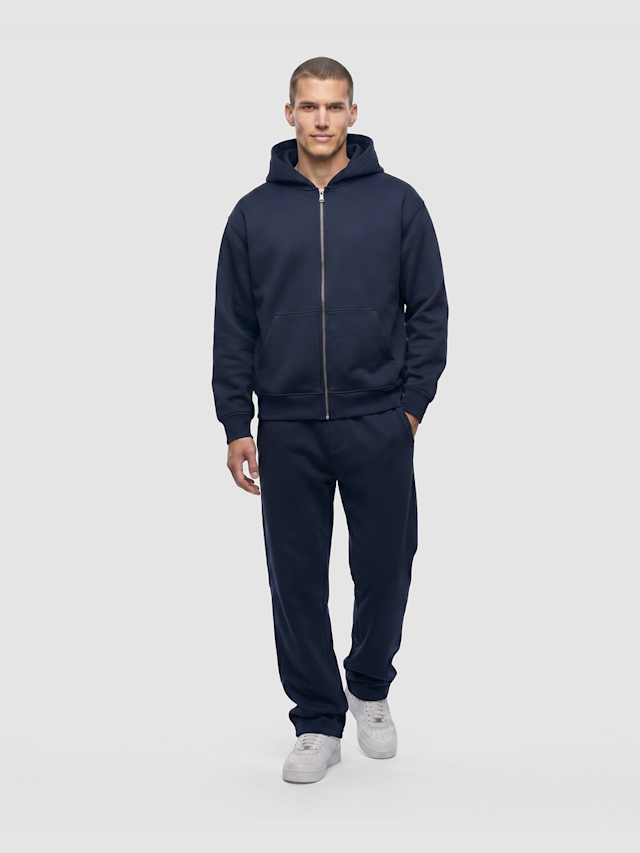 Urban Classics, Heavy Scuba Zip Hoody, blue, Image 3 of 3