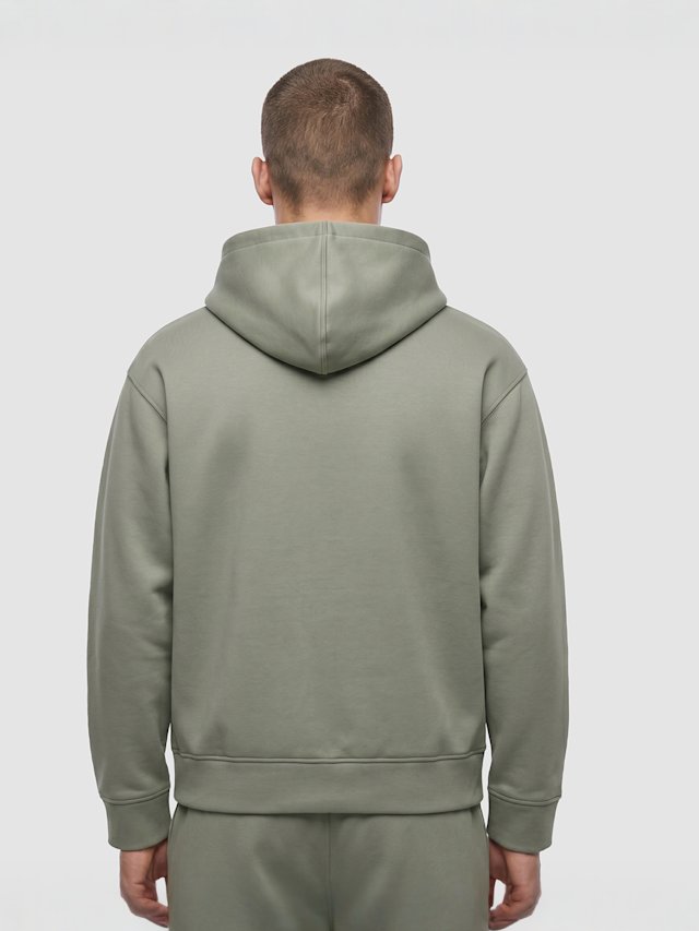 Urban Classics, Heavy Scuba Zip Hoody, green, Image 2 of 3
