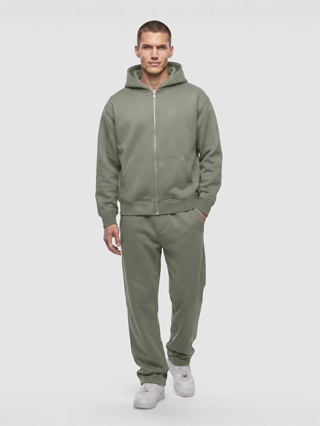 Urban Classics, Heavy Scuba Zip Hoody, green, Image 3 of 3