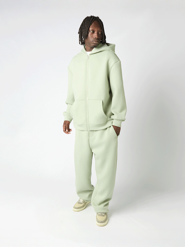 Urban Classics, Heavy Scuba Zip Hoody, green, Image 4 of 4