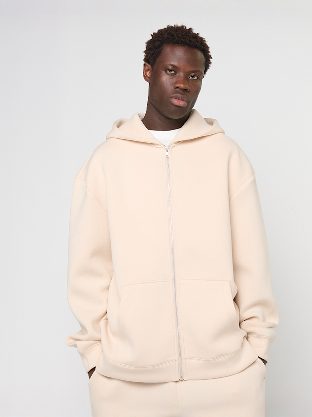 Urban Classics, Heavy Scuba Zip Hoody, beige, Image 1 of 4