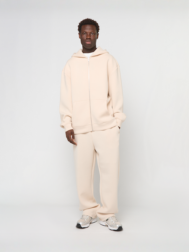 Urban Classics, Heavy Scuba Zip Hoody, beige, Image 4 of 4