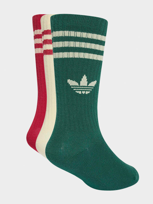 adidas Originals, 6 PACK - 3 Stripes Crew, multi-colour, Image 2 of 4