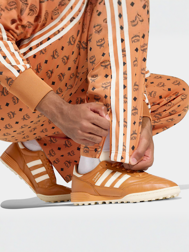 adidas Originals, adidas x FC Bayern x MCM Track Pant, Orange, Image 4 of 5