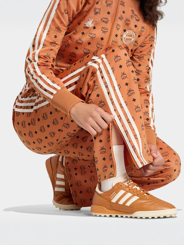 adidas Originals, adidas x FC Bayern x MCM Track Pant, Orange, Image 3 of 4