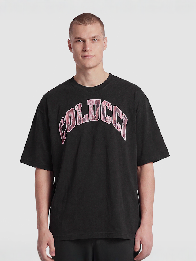 Colucci, Logo T-Shirt College, black, Image 1 of 3