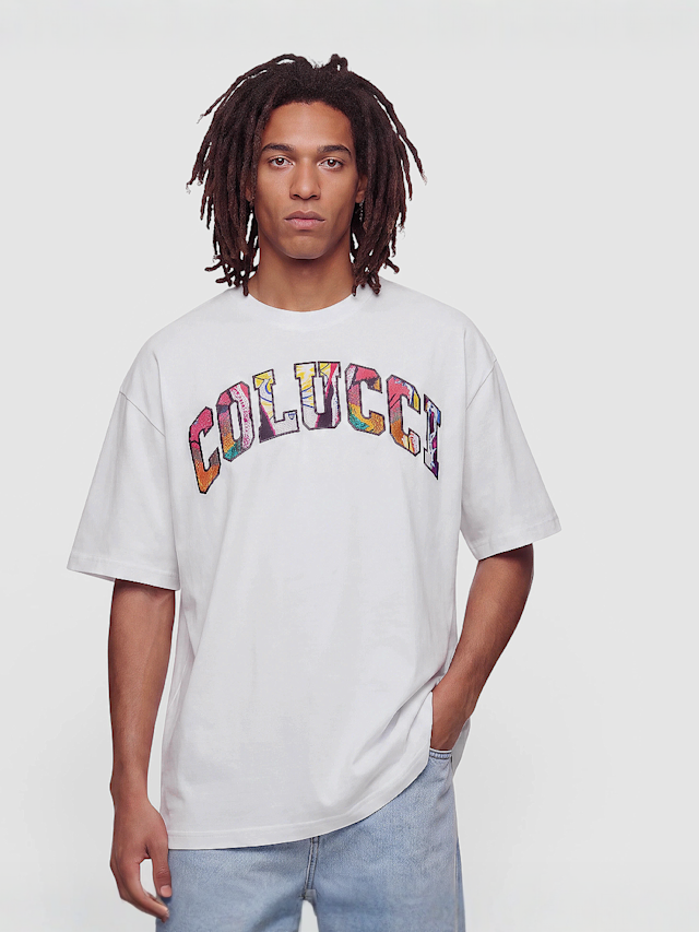 Colucci, Logo T-Shirt College, white, Image 1 of 4