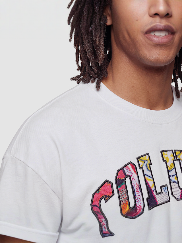 Colucci, Logo T-Shirt College, white, Image 3 of 4