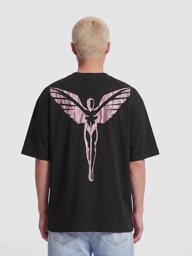 Colucci, Ikarus Backprint T-Shirt, black, Image 1 of 4