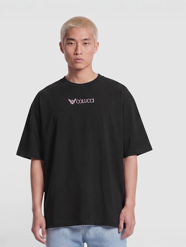 Colucci, Ikarus Backprint T-Shirt, black, Image 2 of 4