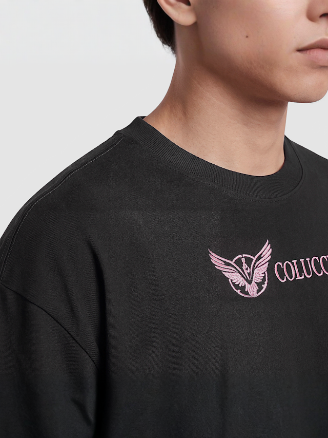 Colucci, Ikarus Backprint T-Shirt, black, Image 3 of 4