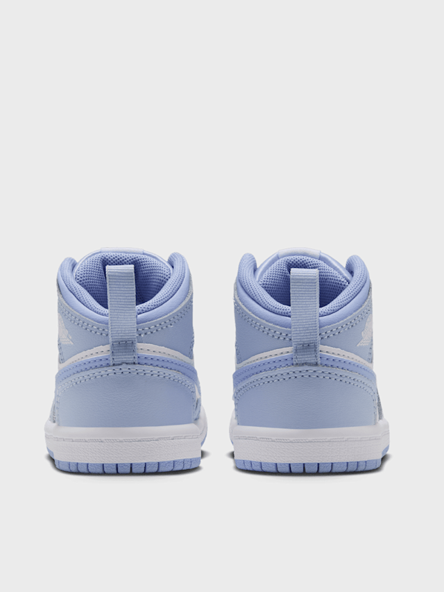 Jordan, Jordan 1 Mid Toddlers hydrogen blue/white/aluminum, blue, Image 4 of 7