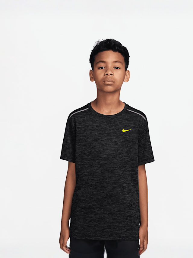 Nike, Dri-FIT Miler Shortsleeve Top, black, Image 1 of 4