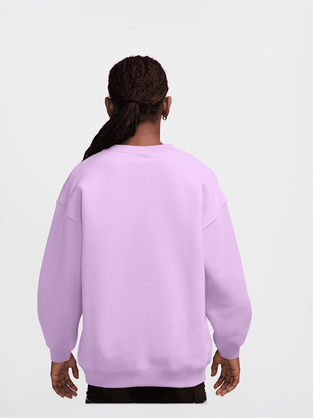 Nike  , Sportswear Studio Fleece Oversized Crew All-Over-Print, purple, Image 2 of 3