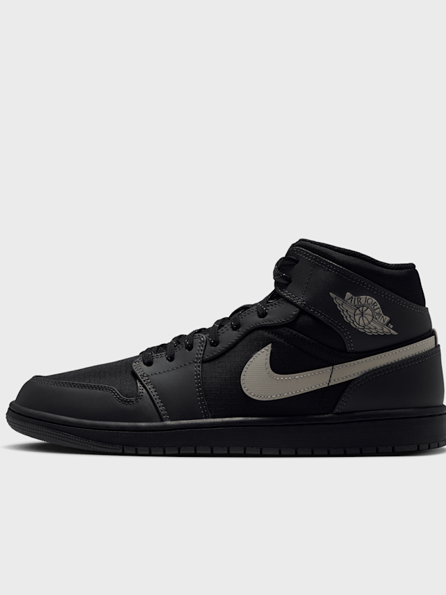 Jordan, Air Jordan 1 Mid, black, Image 1 of 9
