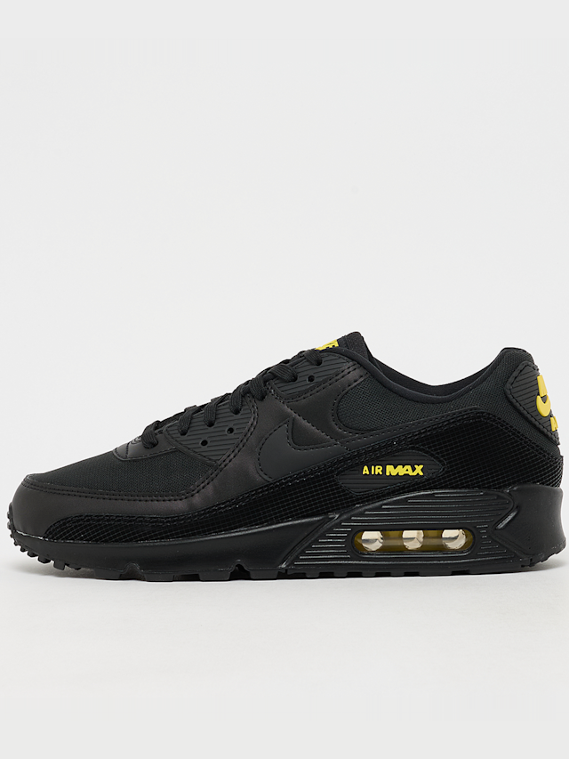 Nike, Air Max 90 black/black//chrome yellow, blue, Image 1 of 7