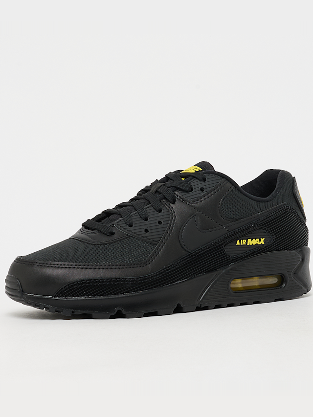 Nike, Air Max 90 black/black//chrome yellow, blue, Image 2 of 7