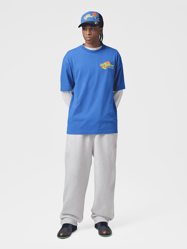 Nike, M J BRK SJ HBR SS CREW varsity royal, blue, Image 6 of 6