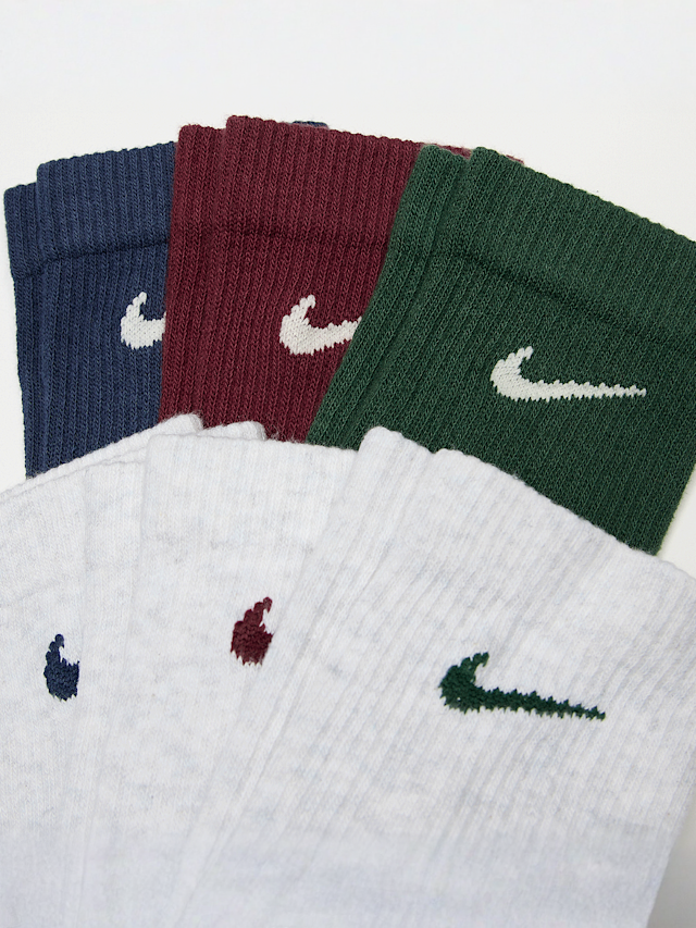 Nike, 6 PACK - Everyday Elevated Crew, multi-colour, Image 2 of 2