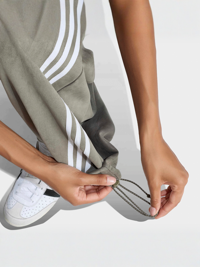 adidas Originals, Faux Suede Trackpant, green, Image 4 of 5