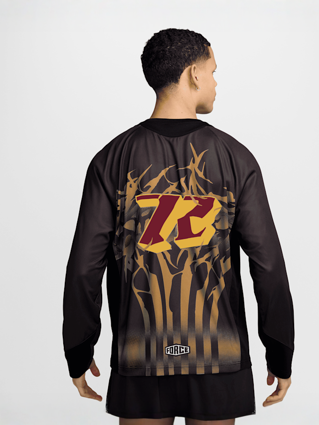 Nike, YMH Longsleeve Football Jersey, black, Image 2 of 3