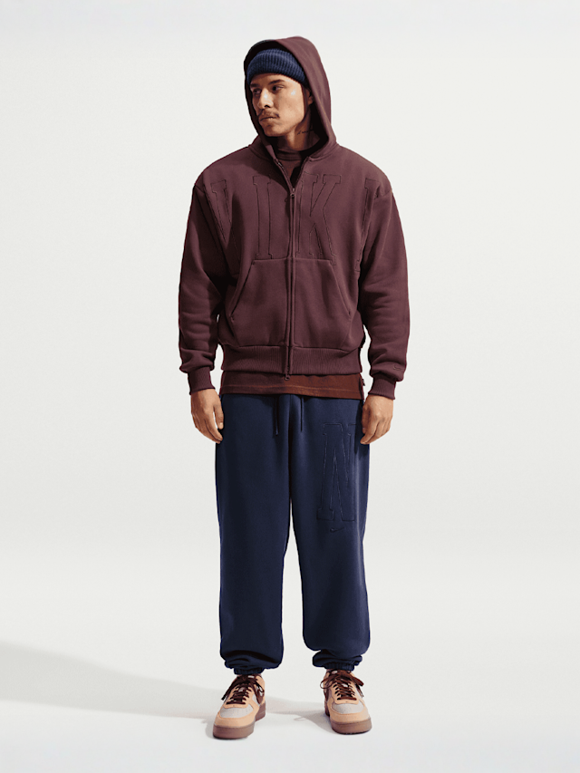 Nike, Solo Full-Zip Graphic Hoodie, Red, Image 6 of 6
