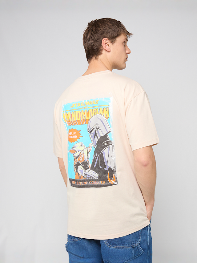 Mister Tee, Star Wars Mandalorian Magazine Cover 1 Loose Tee, multi-colour, Image 1 of 5