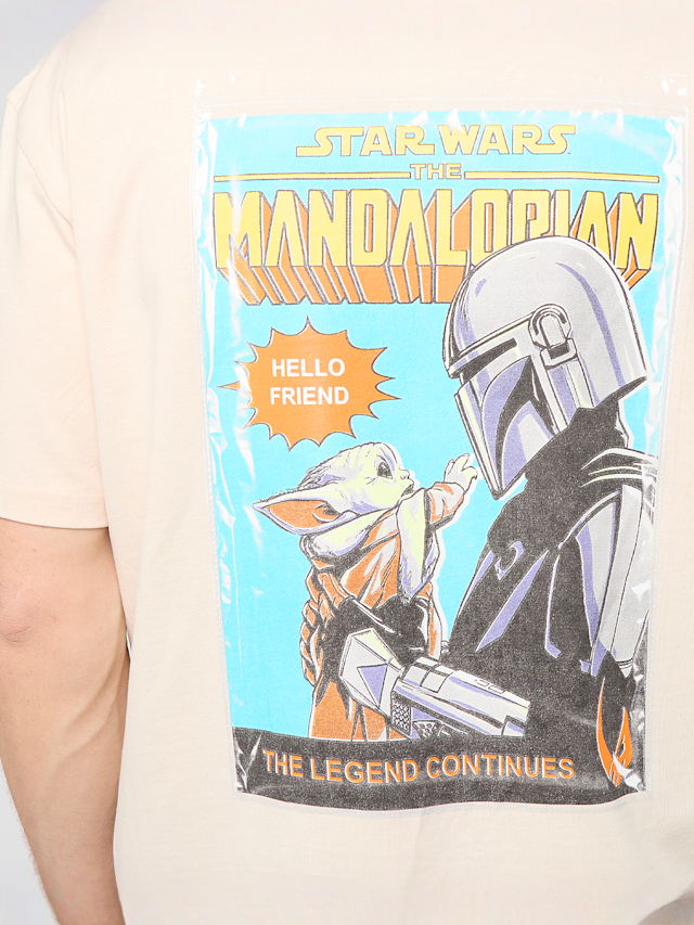 Mister Tee, Star Wars Mandalorian Magazine Cover 1 Loose Tee, multi-colour, Image 3 of 5