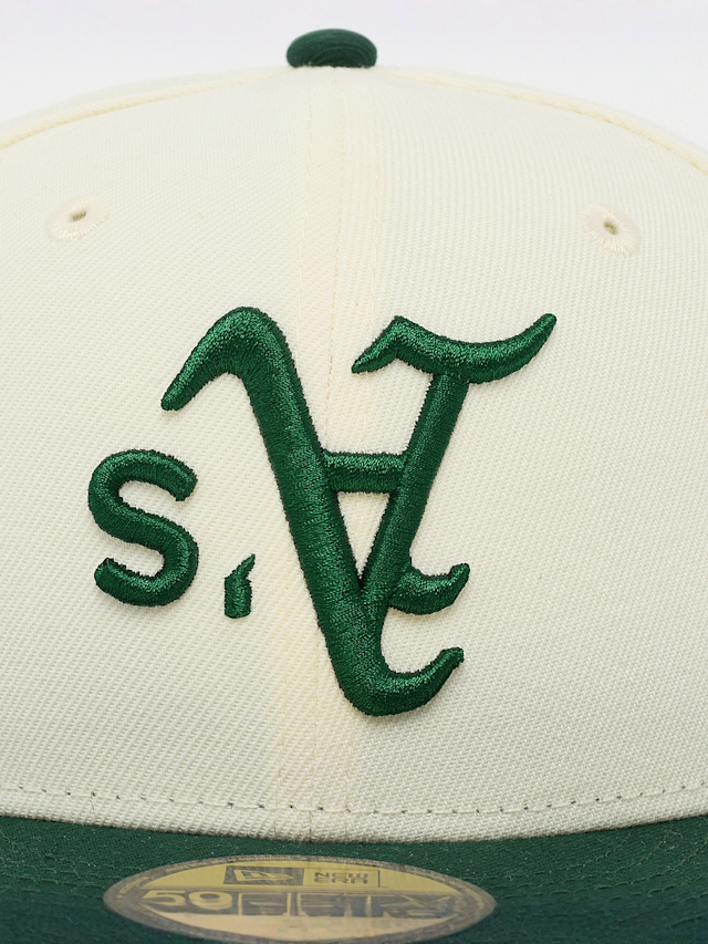 New Era, 59FIFTY Oakland A'S Updown Two Tone OTC, beige, Image 4 of 4
