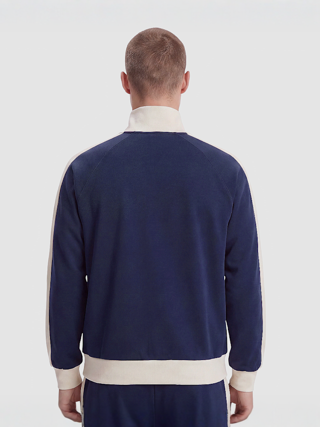 Karl Kani, Signature Sidestripe Pique Trackjacket, blue, Image 2 of 3