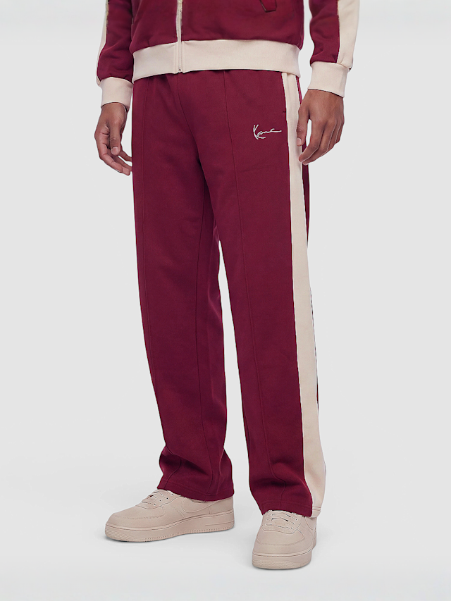 Karl Kani, Signature Sidestripe Pique Trackpants, red, Image 1 of 4