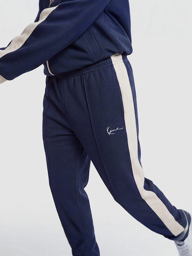 Karl Kani, Signature Sidestripe Pique Trackpants, blue, Image 3 of 4