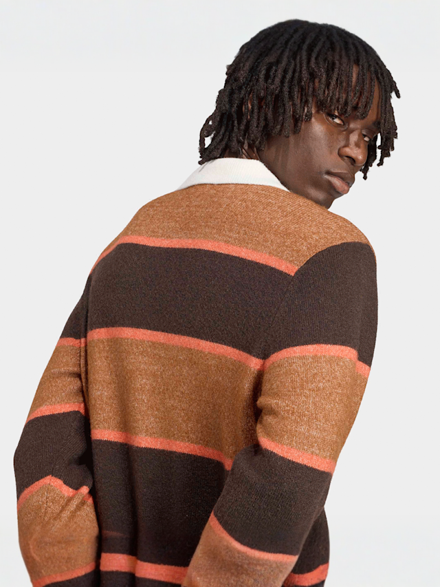 adidas Originals, Knitted Polo, brown, Image 4 of 5