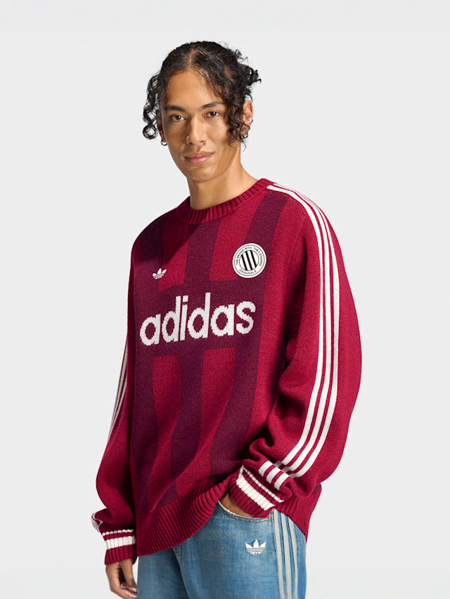 adidas Originals, Graphic Crewneck, Red, Image 1 of 5