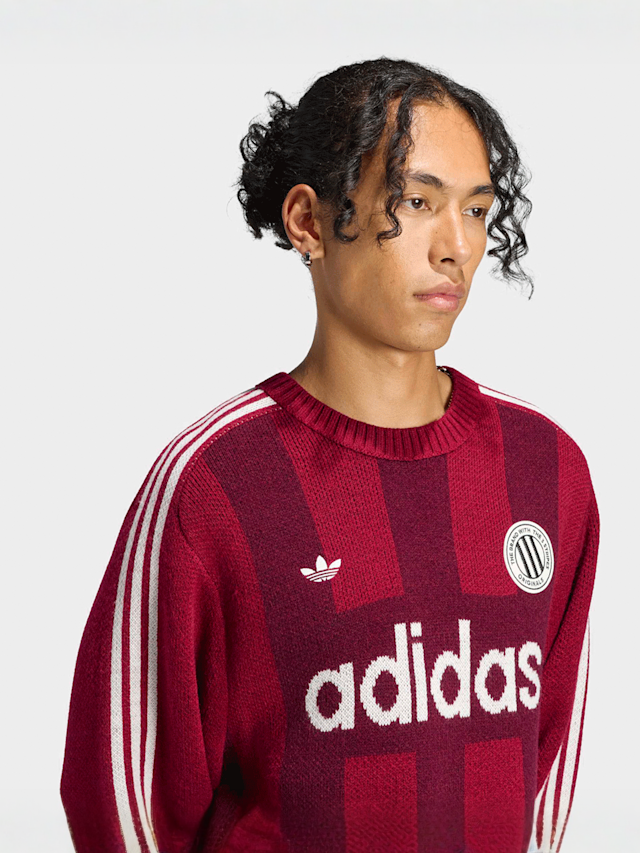 adidas Originals, Graphic Crewneck, Red, Image 3 of 5